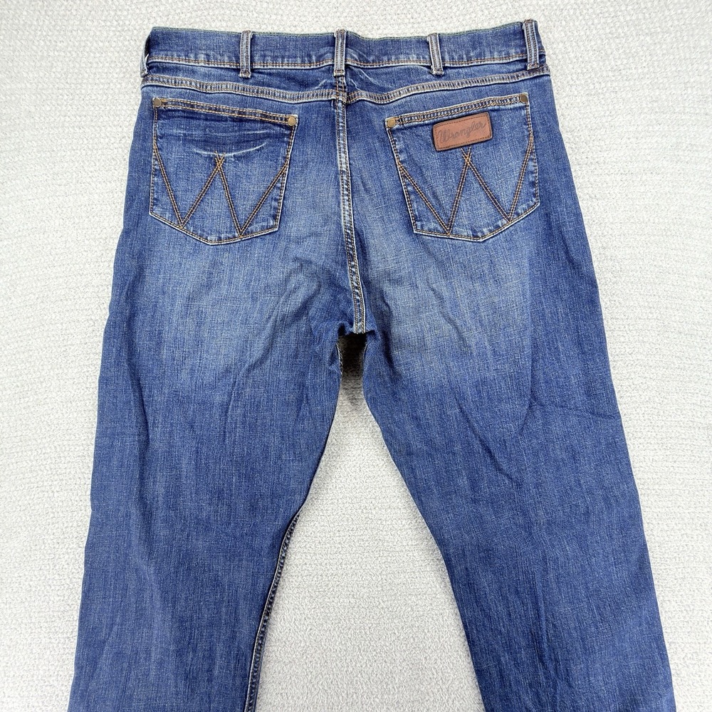 Wrangler Retro Jeans Mens 34x38 Slim Straight Cowboy Western Denim Workwear - Picture 4 of 10